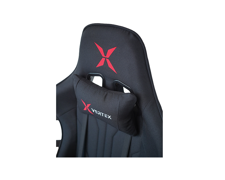 Gaming Chair: Vertex Turu Gaming Chair Black Fabric